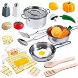 JOYIN Juguetes Cocina Acero Inoxidable 22 Piezas Utensilios