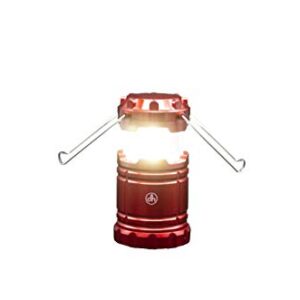 Linterna roja camping luz led apertura vertical pilas AAA