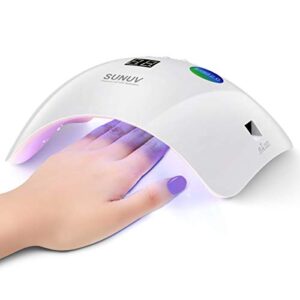SUNUV Lámpara LED Uñas Lámpara Uñas Secador Uñas Rosa Sensor