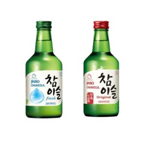 YIJIA Pack 2 350ml Vino Soju Juego sabores originales soju