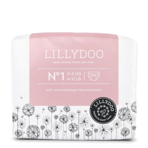 Pañales LILLYDOO delicados piel talla 1 (2+ kg), 24 contra