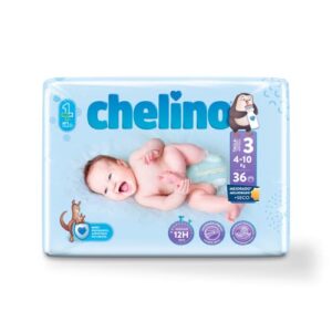 Chelino Pañal infantil Talla 3 (4-10kg), 36 Unidades Paquete