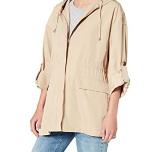 Geox W PISA PARKA Mujer Chaquetas, Beige (Pepper Beige), 42