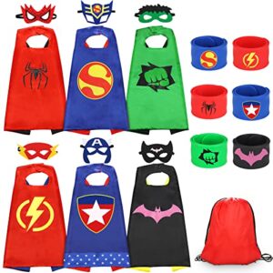 Jojoin 6 Pcs Capas Superhéroe Niños, Disfraces Superhéroe 6