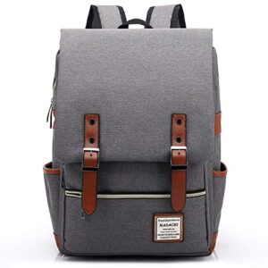 HASAGEI Mochila Unisex Lona Mochila Ordenador Portátil Cole
